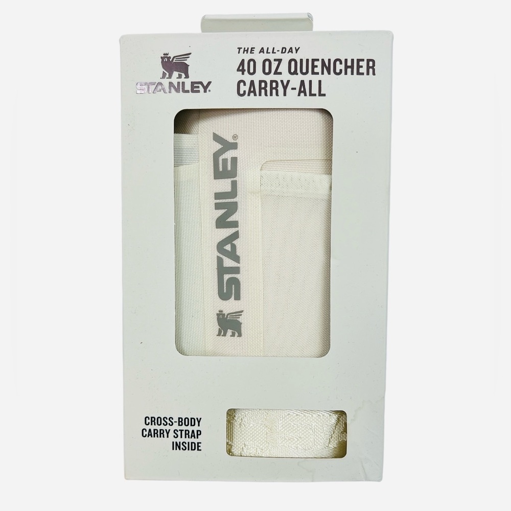 Stanley All Day 40 oz Quencher Carry-All | Crossbody Bag w/Phone Pocket Cream - Picture 9 of 12